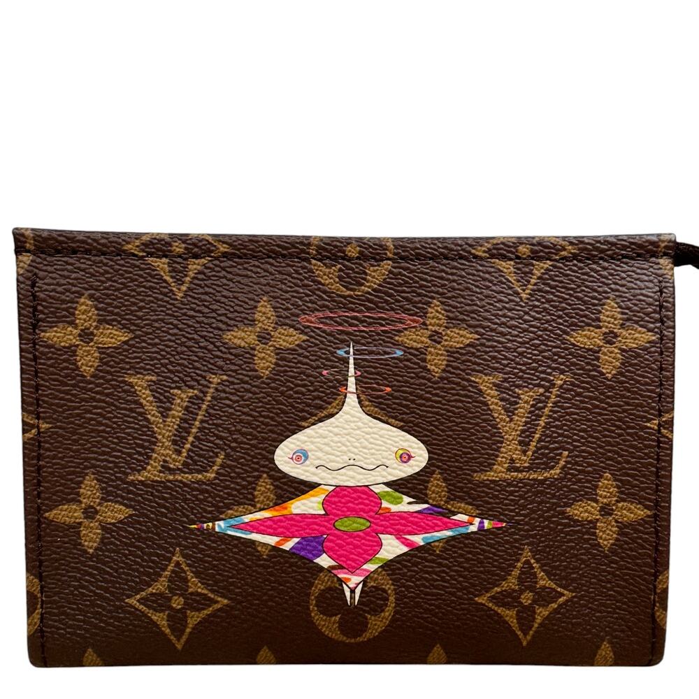 Louis Vuitton Murakami Bag LV x TM Trio Toiletry Pouch 15 Onionhead Monogram